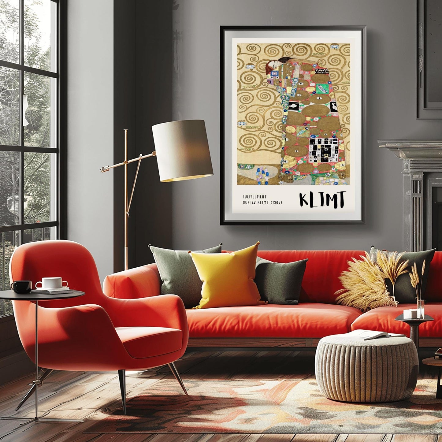 Gustav Klimt Fulfillment Print ‚Äì The Embrace Canvas (view 6)