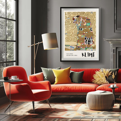 Gustav Klimt Fulfillment Print ‚Äì The Embrace Canvas (view 6)