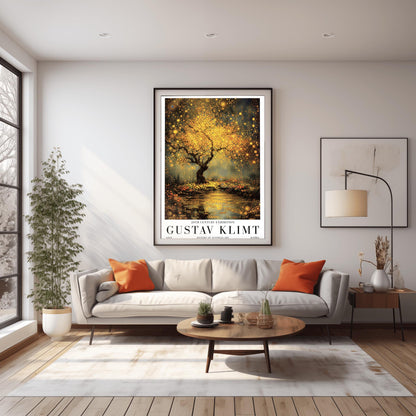 Gustav Klimt Golden Tree of Life Exhibition Poster ‚Äì Gold Mystical Tree Print (view 2)