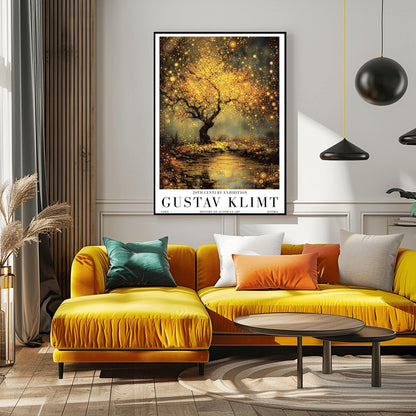 Gustav Klimt Golden Tree of Life Exhibition Poster ‚Äì Gold Mystical Tree Print (view 3)