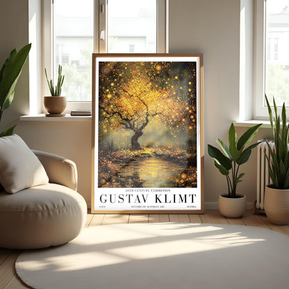 Gustav Klimt Golden Tree of Life Exhibition Poster ‚Äì Gold Mystical Tree Print (view 6)