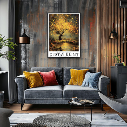 Gustav Klimt Golden Tree of Life Exhibition Poster ‚Äì Gold Mystical Tree Print (view 8)