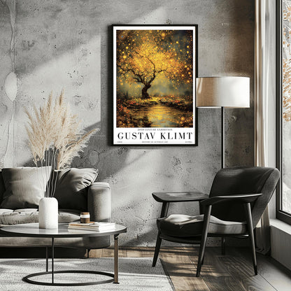 Gustav Klimt Golden Tree of Life Exhibition Poster ‚Äì Gold Mystical Tree Print (view 9)