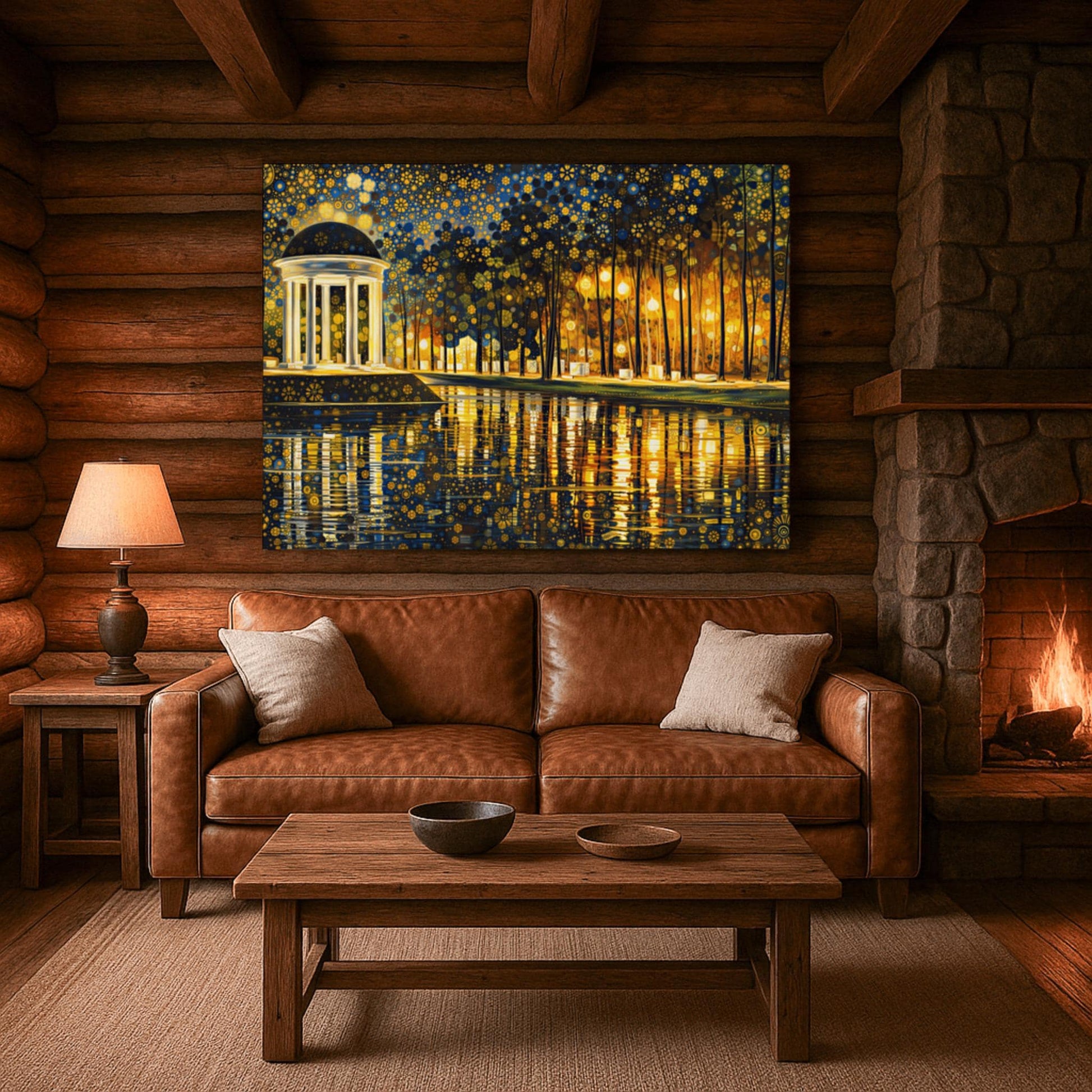 Gustav Klimt Inspired Pavilion Print ‚Äì Golden Gazebo Art (view 6)