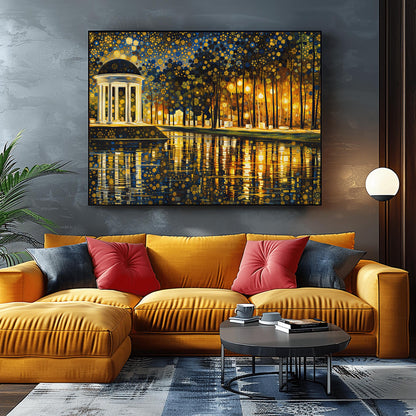 Gustav Klimt Inspired Pavilion Print ‚Äì Golden Gazebo Art (view 7)