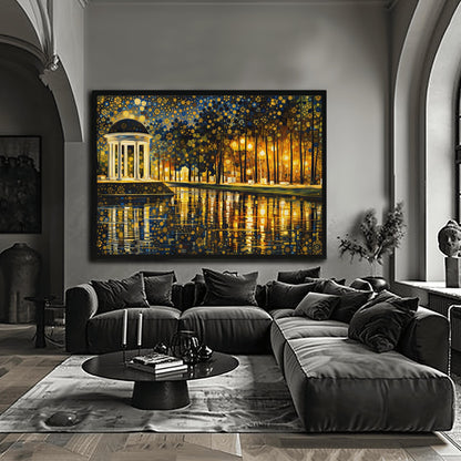 Gustav Klimt Inspired Pavilion Print ‚Äì Golden Gazebo Art (view 9)