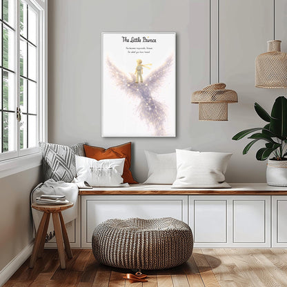 The Little Prince Phoenix Art Print - Le Petit Prince Responsibility Quote - Starry Bird Constellation Poster - Nursery Wall Decor