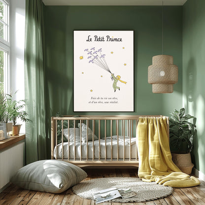 The Little Prince Le Petit Prince Bird Flight Art - The Little Prince Flying with Birds Poster