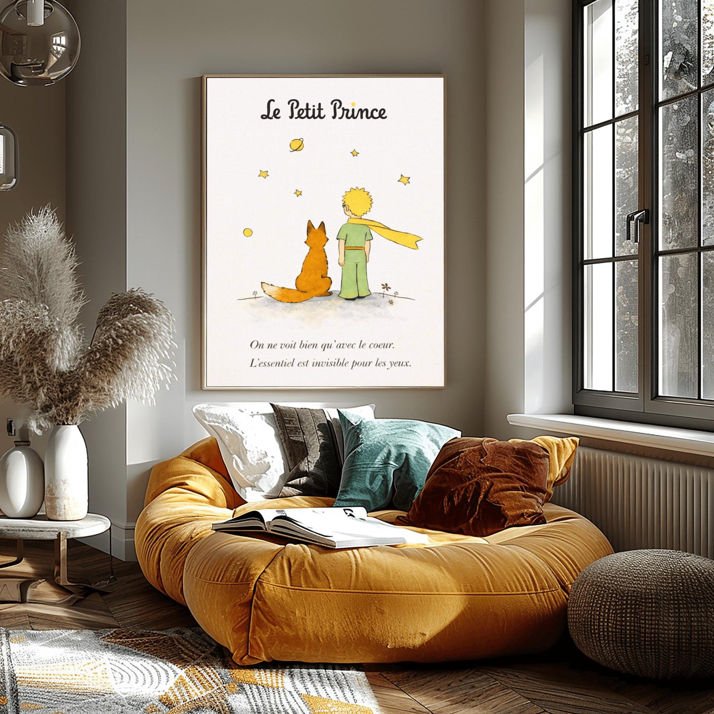 The Little Prince Le Petit Prince and Fox Art Print - The Little Prince Fox Illustration