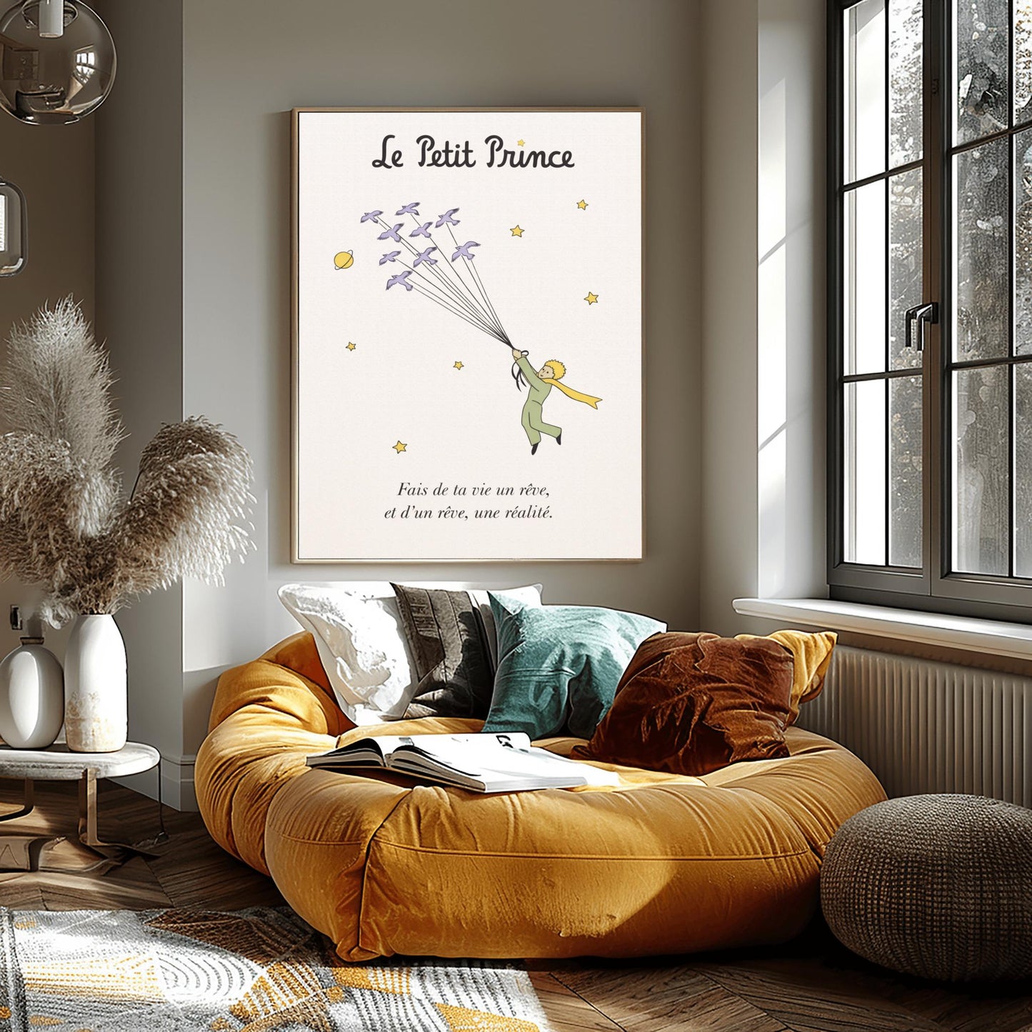 The Little Prince Le Petit Prince Bird Flight Art - The Little Prince Flying with Birds Poster