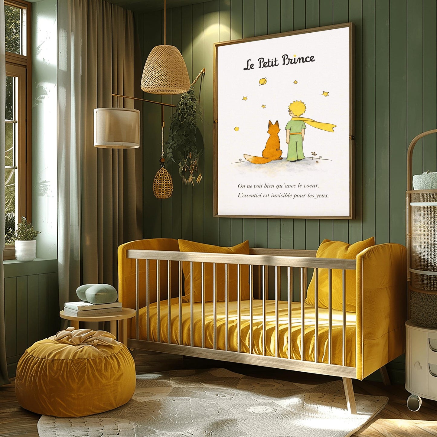 The Little Prince Le Petit Prince and Fox Art Print - The Little Prince Fox Illustration