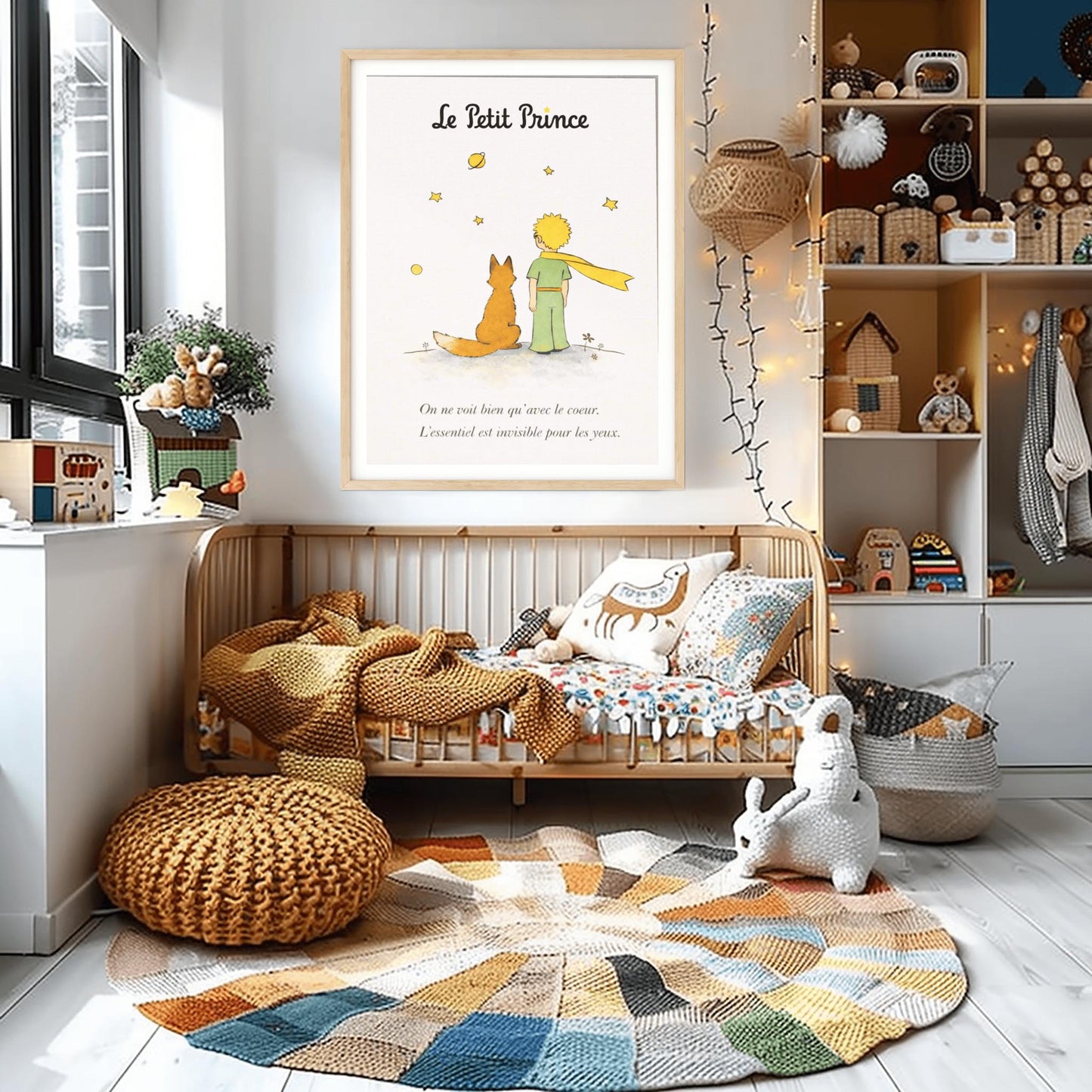 The Little Prince Le Petit Prince and Fox Art Print - The Little Prince Fox Illustration