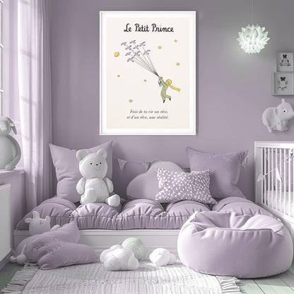 The Little Prince Le Petit Prince Bird Flight Art - The Little Prince Flying with Birds Poster