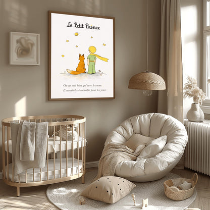 The Little Prince Le Petit Prince and Fox Art Print - The Little Prince Fox Illustration