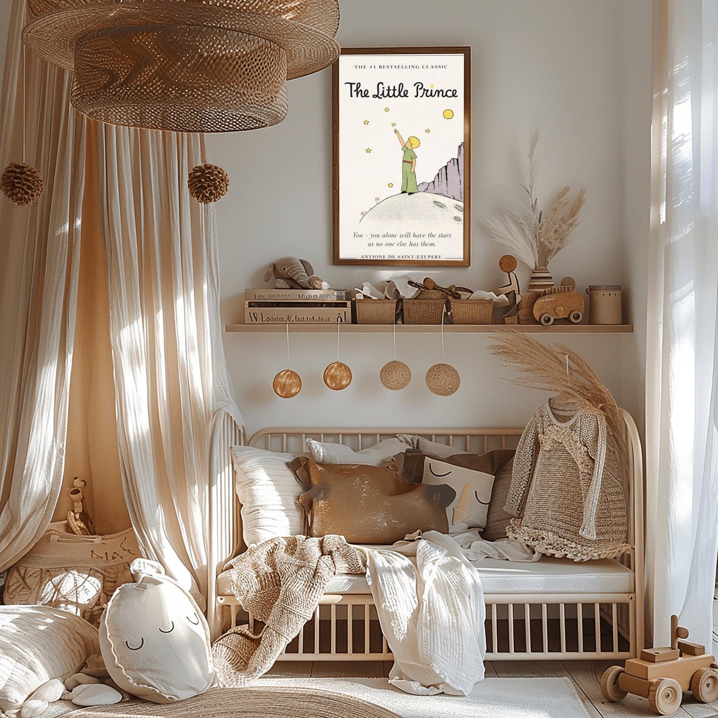 The Little Prince Stars Art Print - #1 Bestselling Classic Poster