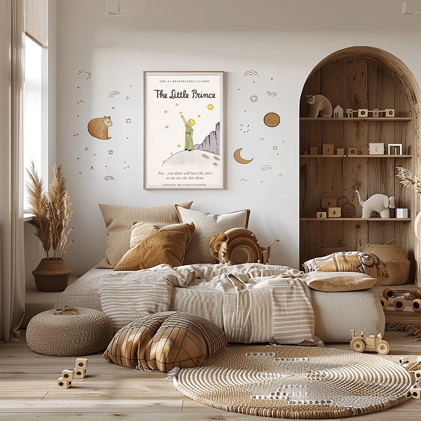 The Little Prince Stars Art Print - #1 Bestselling Classic Poster