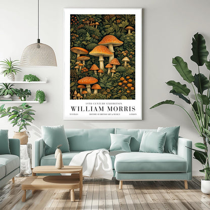 William Morris Mushroom Print - Vintage Botanical Arts & Crafts Poster
