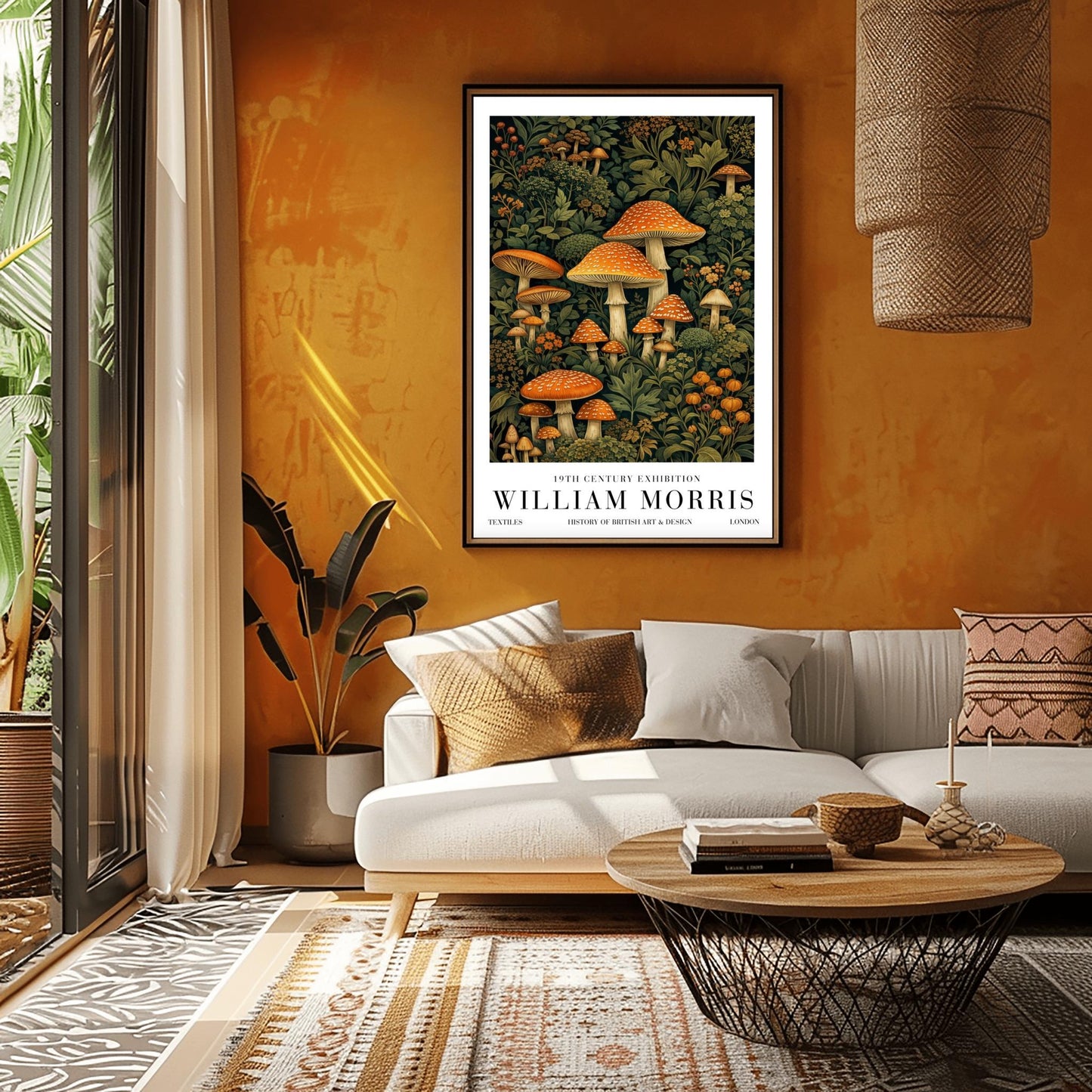 William Morris Mushroom Print - Vintage Botanical Arts & Crafts Poster