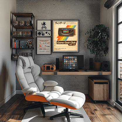 Vintage Sega Game Gear Poster - 1990s Retro Gaming Wall Art
