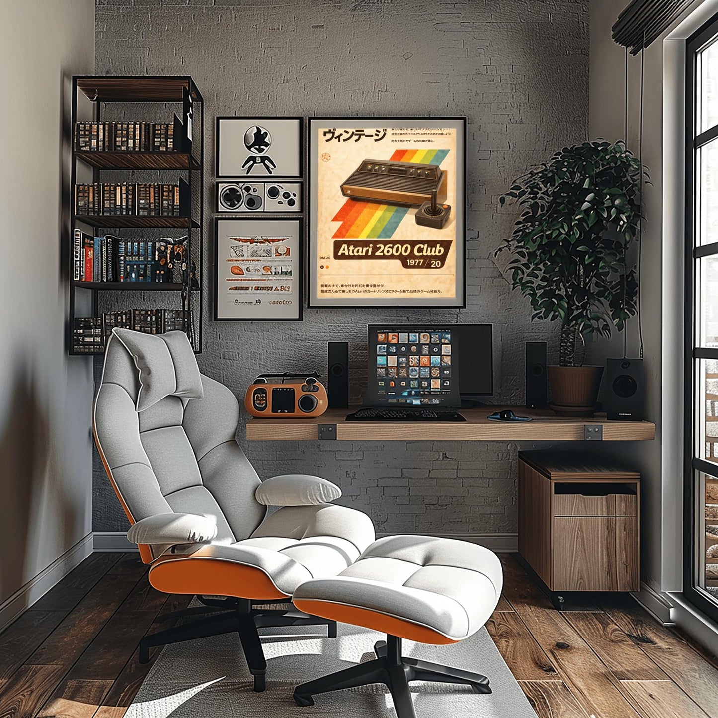 Vintage Atari 2600 Poster – Retro Gaming Console Wall Art