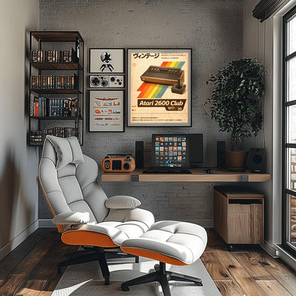 Vintage Atari 2600 Poster – Retro Gaming Console Wall Art