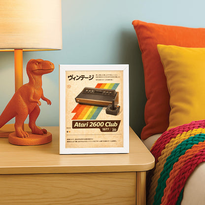 Vintage Atari 2600 Poster – Retro Gaming Console Wall Art