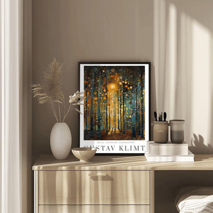 Gustav Klimt Print Flower Garden Poster - Klimt Museum & Exhibition Art, Flower Market Painting Wall Decor