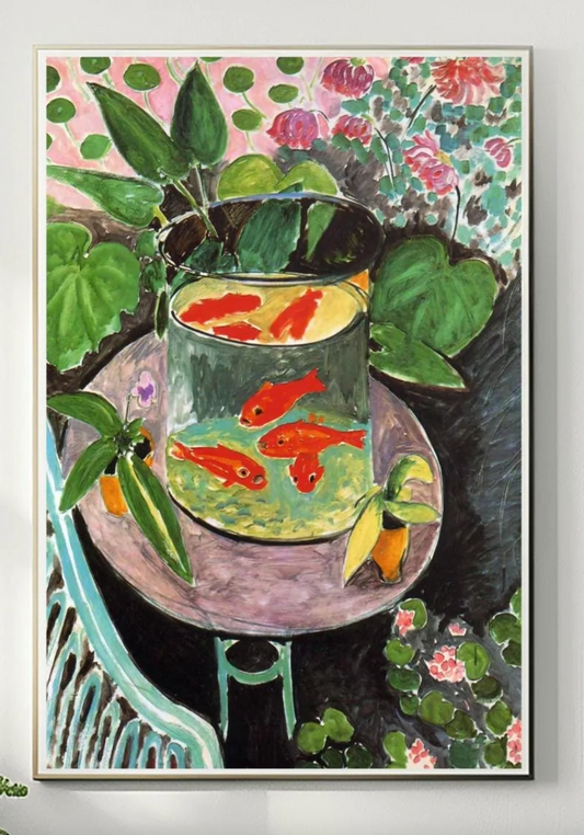 Henri Matisse Print, Goldfish Wall Art, Premium Giclée, Modern Art Painting, Framed or Unframed Home Decor, Aesthetic Art Lover Gift