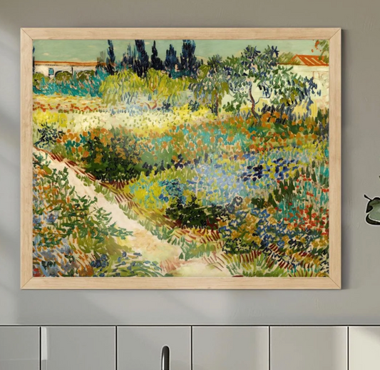 Vincent Van Gogh Print, Garden at Arles Wall Art, Impressionist Landscape, Premium Giclée, Unframed Nature Art Gift, Aesthetic Home Decor