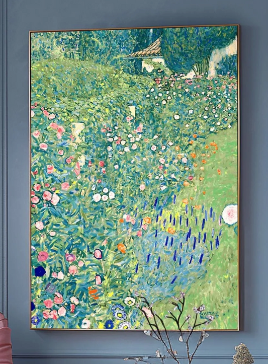Gustav Klimt Print: Italian Garden Landscape (Premium Giclée Art Print of Classic Nature Painting) Wall Art Print