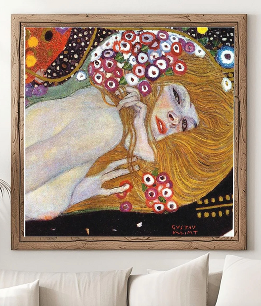 Gustav Klimt Danaë Art Print | Golden Nude Symbolism Poster | Austrian Secession Wall Decor | Fine Art Reproduction | Mythology Gift Love