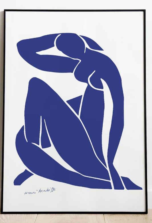 Matisse Blue Nude Art Print – Henri Matisse Nu Bleu Poster, Modern Wall Decor, Home Art Printable, Matisse Inspired Room Decoration