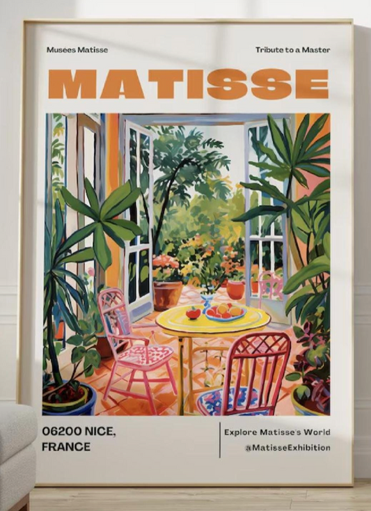 Matisse Print Wall Art – Minimalist Aesthetic Poster for Modern Gallery, Neutral Henri Matisse Cut-Outs Gift Idea