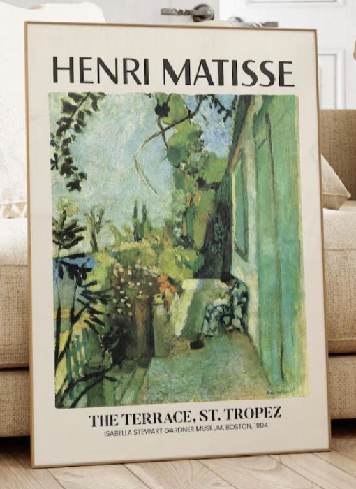 Matisse Wall Art Print: Exhibition Floral Poster, Famous Gallery Decor, Vintage Living Room Scenery