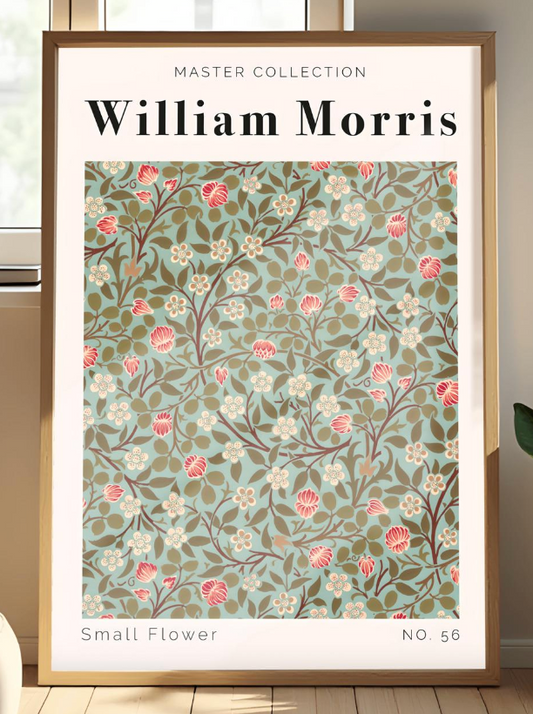 William Morris Print Vintage Small Flower Floral Wall Art Exhibition Print Textiles Home Decor