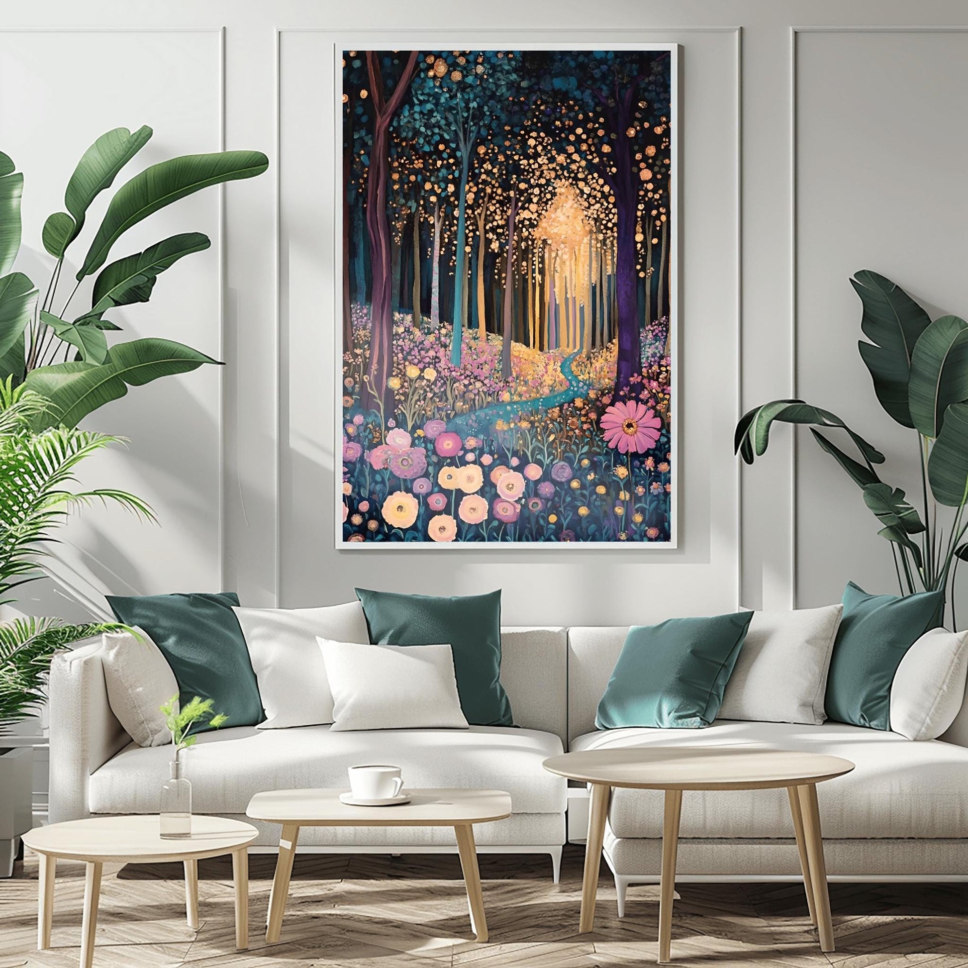 A captivating Gustav Klimt print, this Klimt museum poster features stunning gold Art Nouveau wall art, perfect as unframed aesthetic exhibition decor or a classic gift for any art lover.
