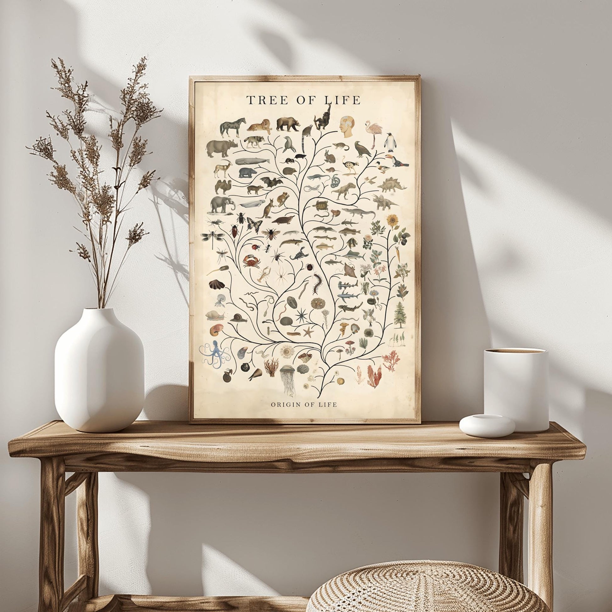Tree of Life Art Poster ‚Äì Vintage Evolution Chart ‚Äì Biology Wall Art (view 2)
