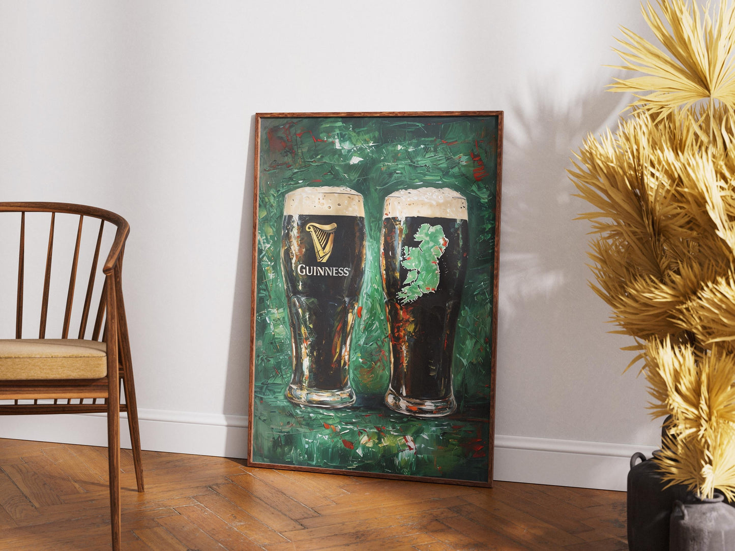 Guinness Impressionist Beer Poster, Irish Painting, Ireland Beer Gift, Bar Art, Ireland Painting, Alcohol Art, Bar Beer, Beer Artist