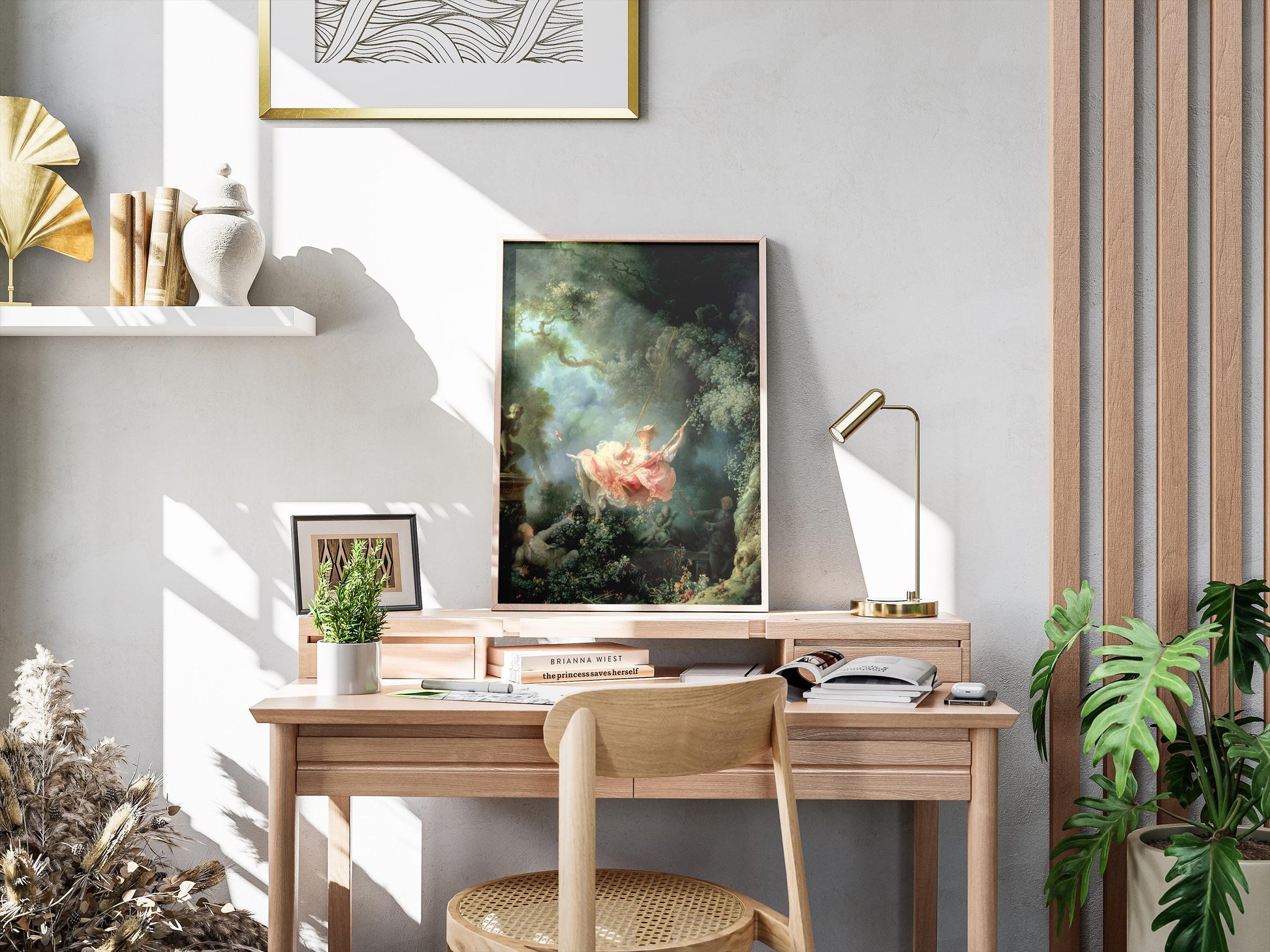 Rococo Painting Print The Swing by Jean Fragonard | Classical Art Print | Vintage Print | Poster Print | Giclée Print | Large Wall Art Print