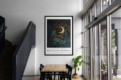 William Morris Moon & Stars Print ‚Äì William Morris Exhibition Print (view 2)