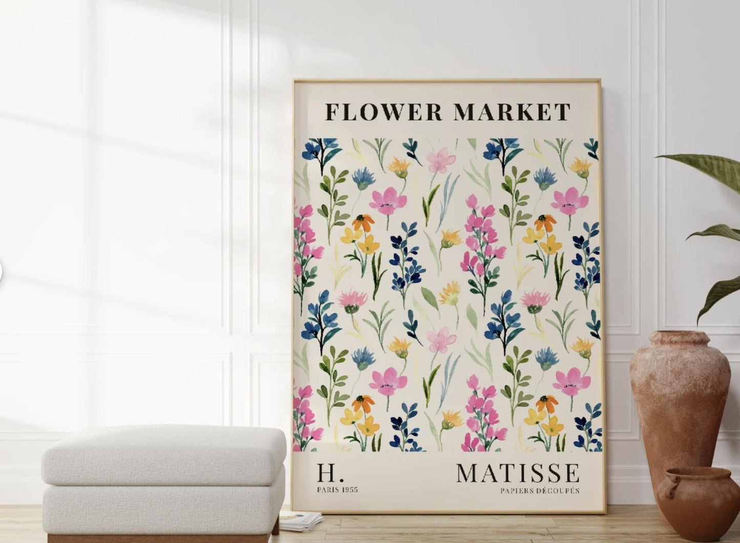 Henri Matisse 12x16 Colourful Flower Wall Art, Boho Watercolour Print, Floral Gallery Decor, Multiple Sizes, Gift for Her