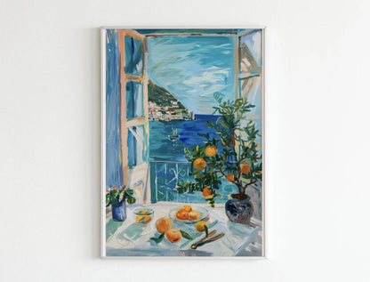 Henri Matisse Open Window Poster ‚Äì Coastal Mediterranean Art Print with Oranges (view 6)