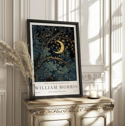 William Morris Moon & Stars Print ‚Äì William Morris Exhibition Print (view 4)