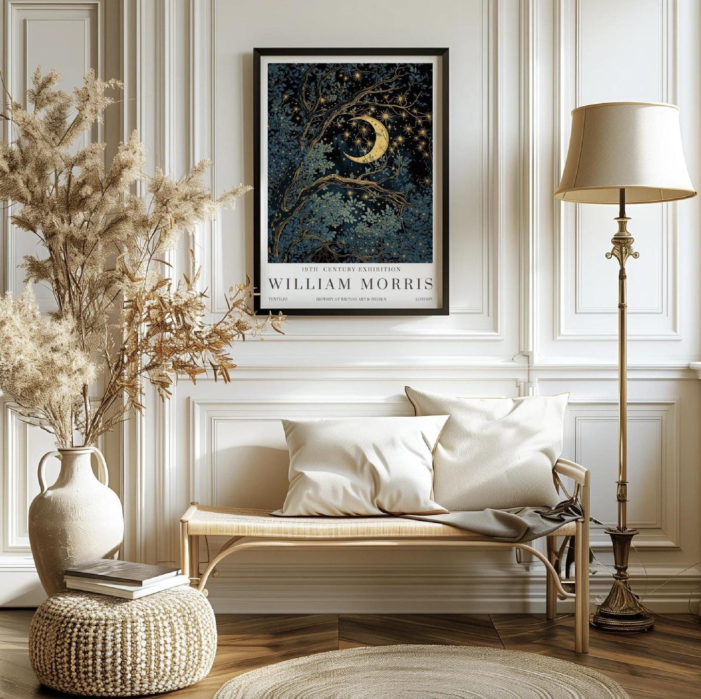 William Morris Moon & Stars Print ‚Äì William Morris Exhibition Print (view 5)