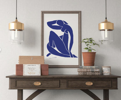 Matisse Blue Nude Art Print – Henri Matisse Nu Bleu Poster, Modern Wall Decor, Home Art Printable, Matisse Inspired Room Decoration