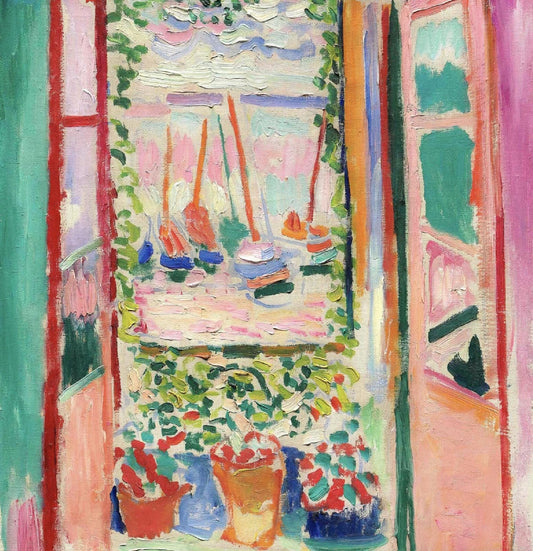 Henri Matisse Print, The Open Window Poster, Pink Art Wall Decor, French Art, Museum Quality, Modernist Abstract, Unframed Art Gift