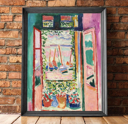 Henri Matisse Print, The Open Window Poster, Pink Art Wall Decor, French Art, Museum Quality, Modernist Abstract, Unframed Art Gift