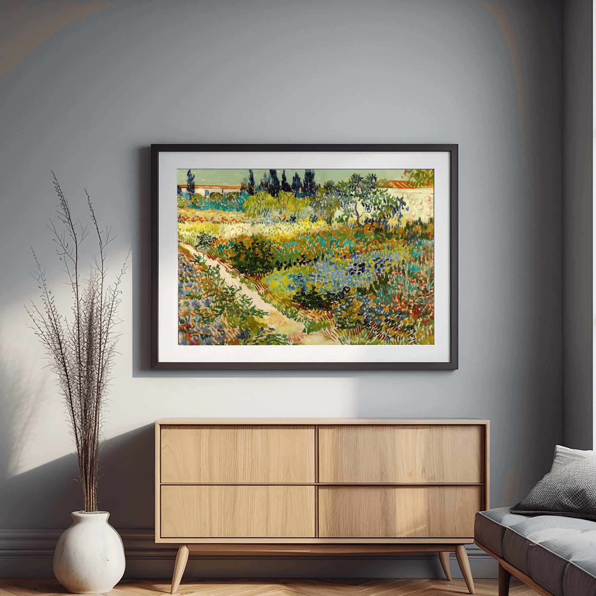 Vincent Van Gogh Print, Garden at Arles Wall Art, Impressionist Landscape, Premium Giclée, Unframed Nature Art Gift, Aesthetic Home Decor