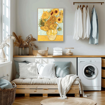 Vincent Van Gogh Sunflowers Print, Impressionist Floral Wall Art, Stunning Print, Famous Painting Decor, Aesthetic Flower Art, Yellow Home