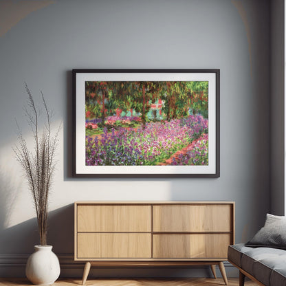 Claude Monet Garden at Giverny, Impressionist Landscape, Flowers Print, Stunning Print, Poster Wall Art, Aesthetic Nature Decor